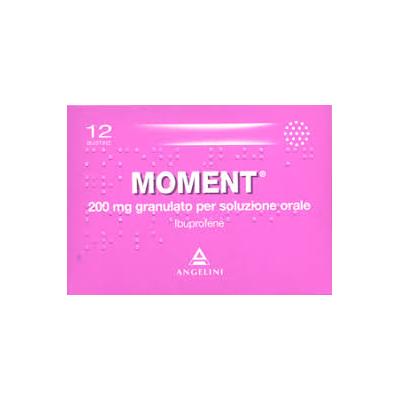 ANGELINI moment 200 mg ibuprofene 12 bustine granulato